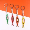 Destacados de portugal recuerdos de viaje creativo aleación de zinc llavero de dibujos animados lacado a la plancha esmalte en forma de pescado llavero de gallo colgante details Picture